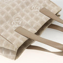 CHANEL New Travel Line Tote Bag Beige CC Auth 174068-6
