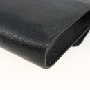 Christian Dior Shoulder Bag Leather Black Gold Auth 174078-12