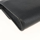 Christian Dior Shoulder Bag Leather Black Gold Auth 174078-13