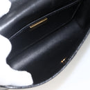 Christian Dior Shoulder Bag Leather Black Gold Auth 174078-17