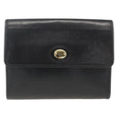 Christian Dior Shoulder Bag Leather Black Gold Auth 174078-2