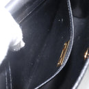 Christian Dior Shoulder Bag Leather Black Gold Auth 174078-20
