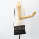 Christian Dior Shoulder Bag Leather Black Gold Auth 174078-21