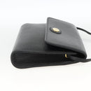 Christian Dior Shoulder Bag Leather Black Gold Auth 174078-5