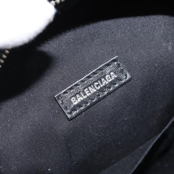 BALENCIAGA Rugzak Leer Zwart Zilver 580026 Auth 174080A