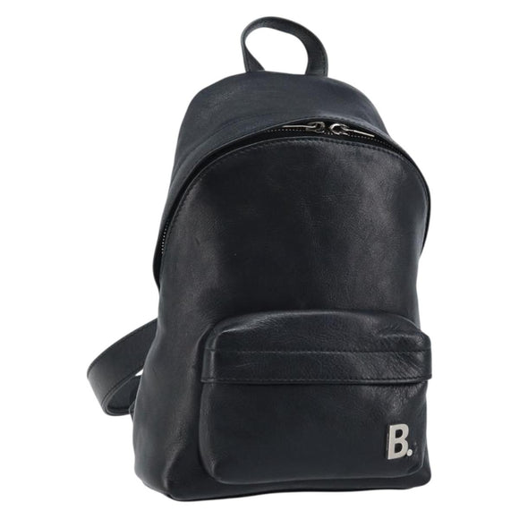 BALENCIAGA Rugzak Leer Zwart Zilver 580026 Auth 174080A