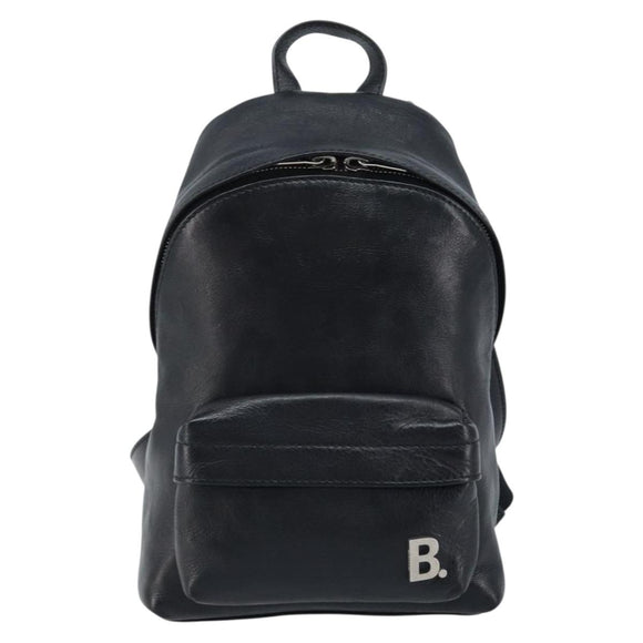 BALENCIAGA Rugzak Leer Zwart Zilver 580026 Auth 174080A