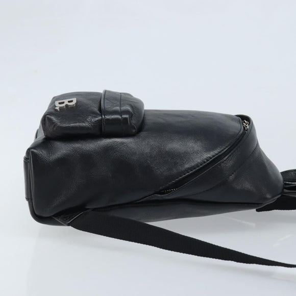 BALENCIAGA Rugzak Leer Zwart Zilver 580026 Auth 174080A