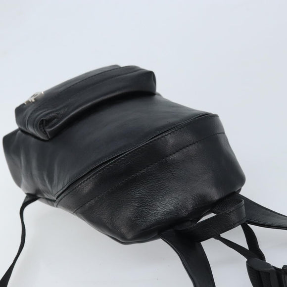 BALENCIAGA Rugzak Leer Zwart Zilver 580026 Auth 174080A