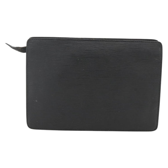 LOUIS VUITTON Epi Pochette Homme Clutch Tasche Schwarz M52522 LV Auth 174083