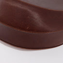 Salvatore Ferragamo Shoulder Bag Leather Brown Gold Auth 174085A-11