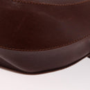 Salvatore Ferragamo Shoulder Bag Leather Brown Gold Auth 174085A-13