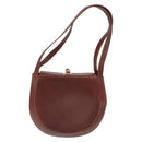 Salvatore Ferragamo Shoulder Bag Leather Brown Gold Auth 174085A-3