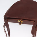 Salvatore Ferragamo Shoulder Bag Leather Brown Gold Auth 174085A-6