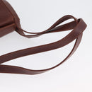 Salvatore Ferragamo Shoulder Bag Leather Brown Gold Auth 174085A-7