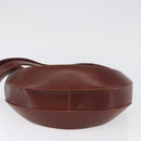Salvatore Ferragamo Shoulder Bag Leather Brown Gold Auth 174085A-9
