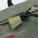 PRADA Sports Shoulder Bag Nylon Gray Silver Auth 174086-21