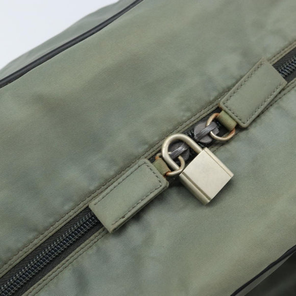 PRADA Sports Shoulder Bag Nylon Gray Silver Auth 174086