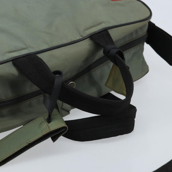 PRADA Sports Shoulder Bag Nylon Gray Silver Auth 174086