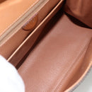 CELINE Macadam Canvas Hand Bag PVC Leather Brown Gold Auth 174092A-11