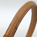CELINE Macadam Canvas Hand Bag PVC Leather Brown Gold Auth 174092A-8
