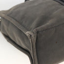 HERMES Fourre Tout MM Tote Bag Canvas Gray Auth 174097-14