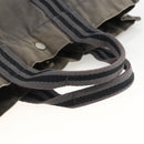 HERMES Fourre Tout MM Tote Bag Canvas Gray Auth 174097-7