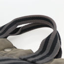 HERMES Fourre Tout MM Tote Bag Canvas Gray Auth 174097-8