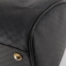 GUCCI Micro GG Canvas Boston Bag Black Gold Auth 174104-12