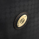 GUCCI Micro GG Canvas Boston Bag Black Gold Auth 174104-15