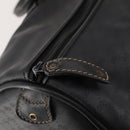 GUCCI Micro GG Canvas Boston Bag Black Gold Auth 174104-17