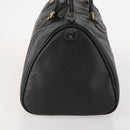 GUCCI Micro GG Canvas Boston Bag Black Gold Auth 174104-5