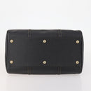 GUCCI Micro GG Canvas Boston Bag Black Gold Auth 174104-9