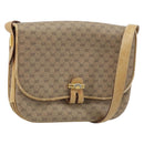 GUCCI Micro GG Supreme Shoulder Bag PVC Beige Gold 406 001 1780 Auth 174107-1