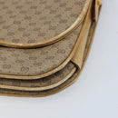 GUCCI Micro GG Supreme Shoulder Bag PVC Beige Gold 406 001 1780 Auth 174107-11