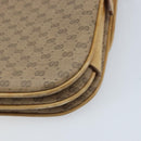 GUCCI Micro GG Supreme Shoulder Bag PVC Beige Gold 406 001 1780 Auth 174107-13