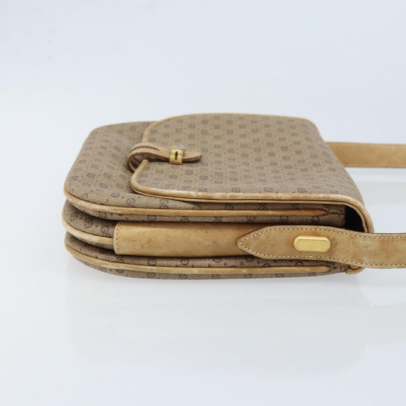 GUCCI Micro GG Supreme Shoulder Bag PVC Beige Gold 406 001 1780 Auth 174107