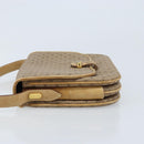 GUCCI Micro GG Supreme Shoulder Bag PVC Beige Gold 406 001 1780 Auth 174107-5