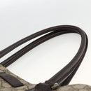 GUCCI GG Supreme Tote Bag PVC Beige Silver 131220 Auth 174122-8