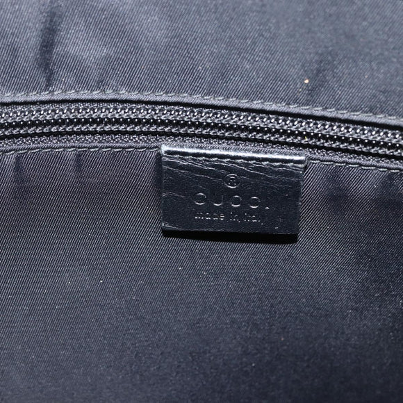 GUCCI GG Supreme Clutch Bag PVC Beige Silver 433665 Auth 174135A