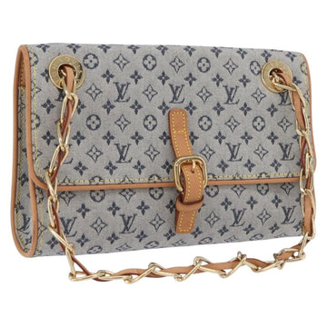 LOUIS VUITTON Monogram Mini Camille Chain Bag Blue M92002 Auth 174152SAV