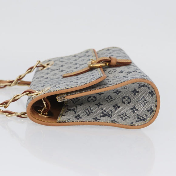 LOUIS VUITTON Monogram Mini Camille Chain Bag Blue M92002 Auth 174152SAV