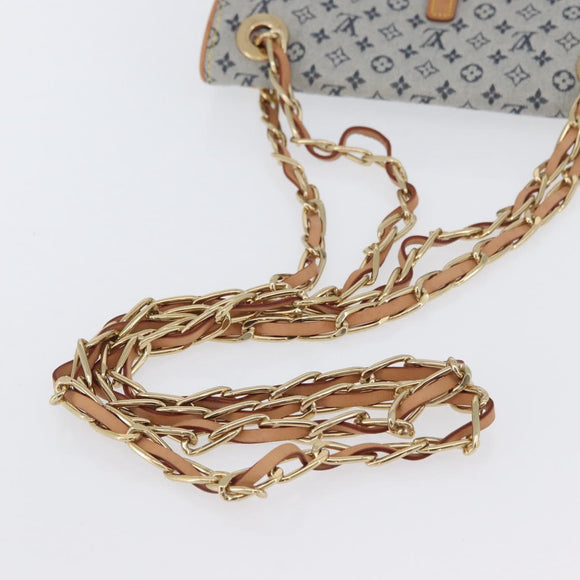 LOUIS VUITTON Monogram Mini Camille Chain Bag Blue M92002 Auth 174152SAV