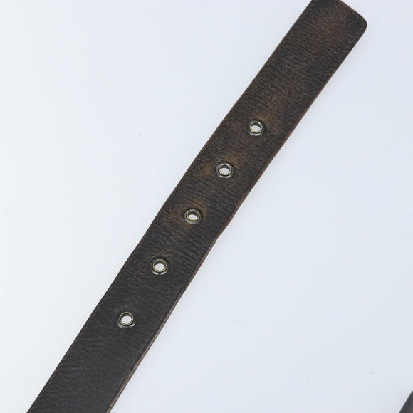 BOTTEGA VENETA INTRECCIATO Belt Leather 42.9"" Brown Auth 174153