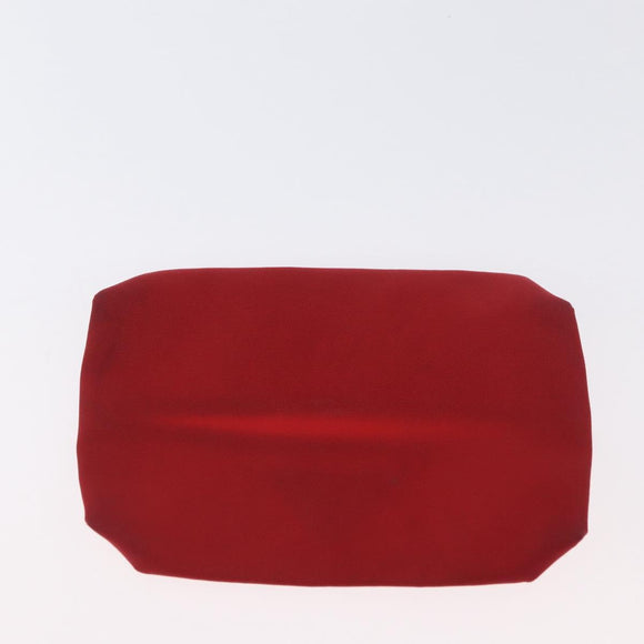PRADA Pouch Nylon 2 Set Black Red Auth 174154