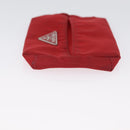 PRADA Pouch Nylon 2 Set Black Red Auth 174154-12