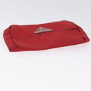 PRADA Pouch Nylon 2 Set Black Red Auth 174154-13