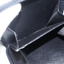 PRADA Wallet Nylon Black Silver Auth 174158A-18