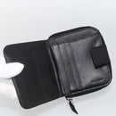 PRADA Wallet Nylon Black Silver Auth 174158A-10