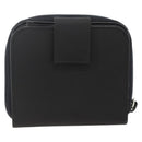 PRADA Wallet Nylon Black Silver Auth 174158A-2